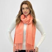 Cachecol Alpelo em Lã Tecido com Franjas