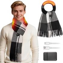 Cachecol Aquecido KLADNDER com Bateria de 5000mAh, 180x30cm