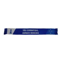 Cachecol azul com branco frase oficial cruzeiro Cachecol azul com branco frase oficial cruzeiro