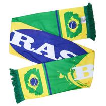 Cachecol Brasil Faixa Bandeira Verde e Amarelo