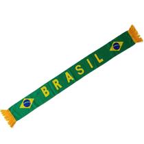 Cachecol Brasil Faixa Copa Verde Amarelo 128x14cm