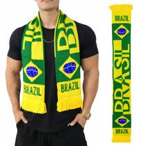 Cachecol Brasil Verde e Amarelo Copa Do Mundo - 135cm