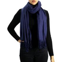 Cachecol Cashmere Echarpe Feminino Pashmina Liso Frio Moda - Melvim Online