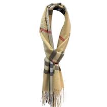 Cachecol Casual Estampado listrado Inverno com Franja