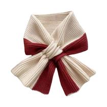 Cachecol Curto De Malha Em Cor Sólida Para Meninas, Moda Outono Inverno