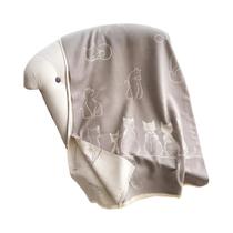 Cachecol De Cashmere Feminino Para O Inverno Com Estampa De Gatinho, Pashmina Quente, Poncho