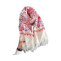 Cachecol De Cashmere Feminino Para O Inverno, Luxuoso E Quente, Com Franjas E Bordados, Pashmina Cachecol De Cashmere Feminino Para O Inverno, Luxuoso E Quente, Com Franjas E Bordados, Pashmina