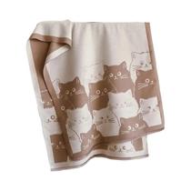 Cachecol De Cashmere Pashmina Jacquard Com Estampa De Gato Para Mulheres, Quente E À Prova De Frio
