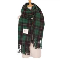 Cachecol De Cashmere Verde Quente Para O Inverno Feminino, Longo, Estilo Fashion, Poncho, Pashmina