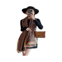 Cachecol de Caxemira Boêmio para Inverno - Xale Quente e Espesso para Mulheres