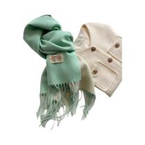 Cachecol de Caxemira Dupla Face - Pashmina Quente para Inverno