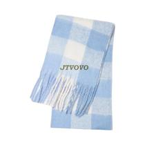 Cachecol De Caxemira Grosso E Quente Para Mulheres Moda De Inverno Longo Com Franjas Xale Pashmina
