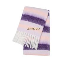 Cachecol De Caxemira Grosso E Quente Para Mulheres Moda De Inverno Longo Com Franjas Xale Pashmina