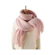 Cachecol De Inverno Em Cashmere Para Mulheres, Quente E Macio, Pashmina, Cobertor Longo Com Grande