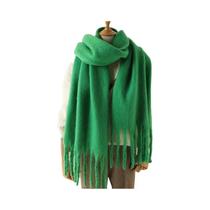 Cachecol De Inverno Feminino Em Cashmere, Manta Quente E Macia, Xale Longo Com Franjas Grandes