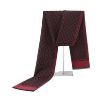 Cachecol De Inverno Masculino Em Cashmere Luxuoso Com Estampa De Letras, Pashmina Macia E Quente,