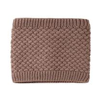 Cachecol De Inverno Para Meninas Em Fleece, Cor Sólida, Proteção Contra O Frio Com Gola Alta