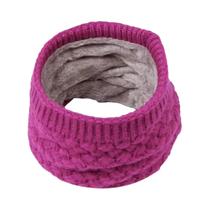 Cachecol De Inverno Tricotado Para Mulheres, Quente E Grosso, Cor Sólida, Tipo Cashmere, Cachecol