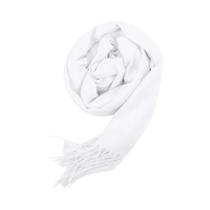 Cachecol De Lã Cashmere Macio E Quente Para Mulheres E Homens, Xale Longo Com Franjas, Cor Sólida,