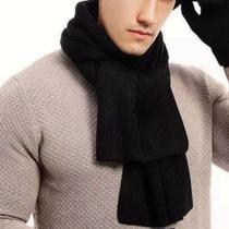 Cachecol de Lã Masculino Premium Aqueça-se com Estilo no Inverno