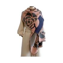 Cachecol De Luxo Feminino De Inverno Em Caxemira Jacquard, Xale Grosso De Lã Pashmina Com Estampa De Cachecol De Luxo Feminino De Inverno Em Caxemira Jacquard, Xale Grosso De Lã Pashmina Com Estampa De