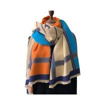 Cachecol De Luxo Feminino Em Cashmere, Xale Quente E Grosso Para O Inverno, Pashmina Longa 2024
