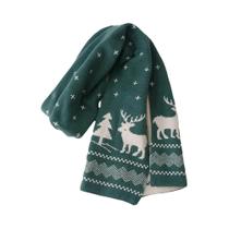 Cachecol De Malha Vermelho Feminino Quente Estilo Coreano Design De Papai Noel Moda Outono Inverno