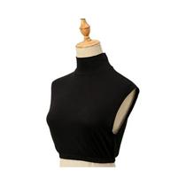 Cachecol De Moda Feminino Com Gola Removível Em Modal Macio E Elástico De Cor Sólida