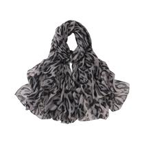 Cachecol De Pashmina Com Estampa De Leopardo Para Mulheres, Hijab Macio De Inverno, Lenço Fino Para