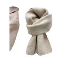 Cachecol De Tricô Feminino Grosso E Quente Em Cor Sólida, Protetor Térmico Para O Pescoço Em Climas