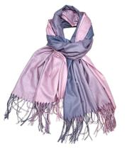 Cachecol Degradê Bicolor Dupla Face Cashmere Longo Inverno