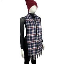 Cachecol Echarpe Manta Xale Lenço Inverno 170cm Xadrez Unissex