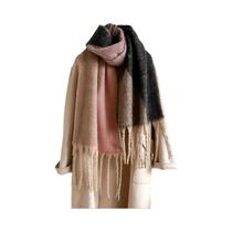 Cachecol Elegante De Imitação De Cashmere Com Franjas Para Homens E Mulheres, Quente E Clássico Para