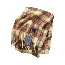 Cachecol Estampado Xadrez Para Casais, Outono Inverno, Cachecol Quente De Alta Qualidade Com Textura