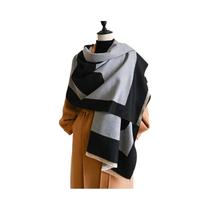 Cachecol Feminino De Cashmere Grosso E Quente, Pashmina Dupla Face, Estampa De Cavalo, Para Inverno