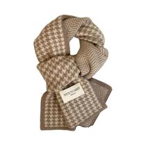 Cachecol Feminino De Inverno Grosso De Tricô Dupla Face Fofo E Quente Para Estudantes E Idosos