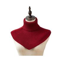 Cachecol Feminino De Inverno, Quente, Com Gola Alta, Destacável, De Algodão, 36x28cm