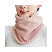 Cachecol Feminino De Inverno Quente De Lã De Cordeiro, Gola Protetora De Pescoço À Prova De Vento