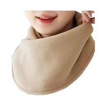 Cachecol Feminino De Inverno Quente De Lã De Cordeiro, Gola Protetora De Pescoço À Prova De Vento