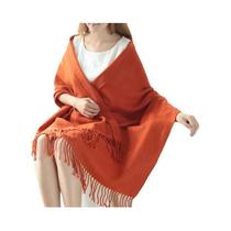 Cachecol Feminino De Inverno Quente E Grosso Com Estampa Xadrez Imitação Cashmere, Xale Da Moda Para