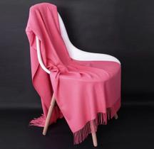 Cachecol Feminino Grande Grossa Liso De Caxemira Inverno