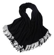 Cachecol Feminino Grande Grossa Liso De Caxemira Inverno