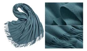 Cachecol Feminino Grande Grossa Liso De Caxemira Inverno