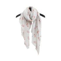 Cachecol Feminino Grande Multicolorido Com Estampa De Desenhos Animados De Natal, Xale Da Moda Para