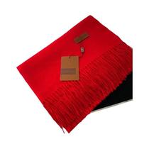 Cachecol Feminino Grosso E Quente De Caxemira 2024 Inverno Cor Sólida Com Borlas Pashmina Xale