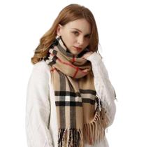 Cachecol Feminino Lenço Retangular Pashmina Echarpe Xales Unissex Frio Inverno