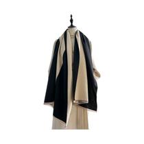 Cachecol Feminino Longo De Lã Para Inverno, Quente, Tipo Cashmere, Cor Sólida, Pashmina, Xale, Lenço