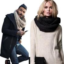 Cachecol Feminino Masculino Tendência Moda Outono Inverno Co