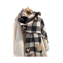 Cachecol Feminino Quente Dupla Face Com Estampa Disney Mickey Mouse, Xale De Outono Inverno Para Cachecol Feminino Quente Dupla Face Com Estampa Disney Mickey Mouse, Xale De Outono Inverno Para