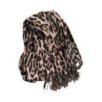 Cachecol Feminino Quente E Grosso De Imitação De Cashmere Com Estampa De Leopardo E Franjas, Xale Cachecol Feminino Quente E Grosso De Imitação De Cashmere Com Estampa De Leopardo E Franjas, Xale